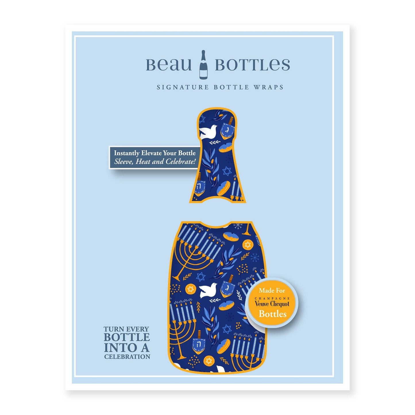 Limited Edition Hanukkah Champagne Bottle Wrap