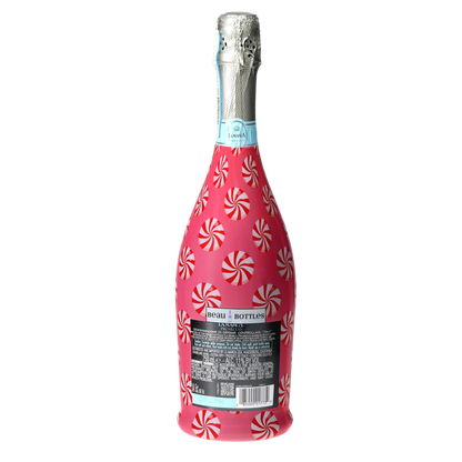 Peppermint Parade Prosecco Bottle Wrap