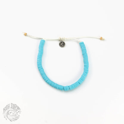 Leke Clay Beaded Anklet, Surf Jewelry by Koh Surf