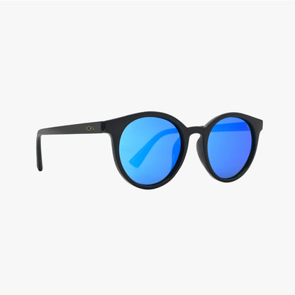 HERON SKY BLUE MIRROR Polarized Round Fashion Sunglasses