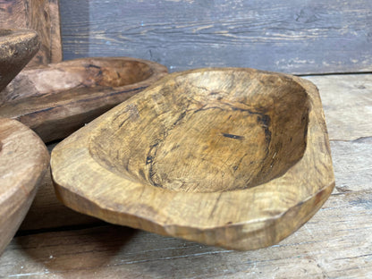 Rustic Decorative Wood Bowl