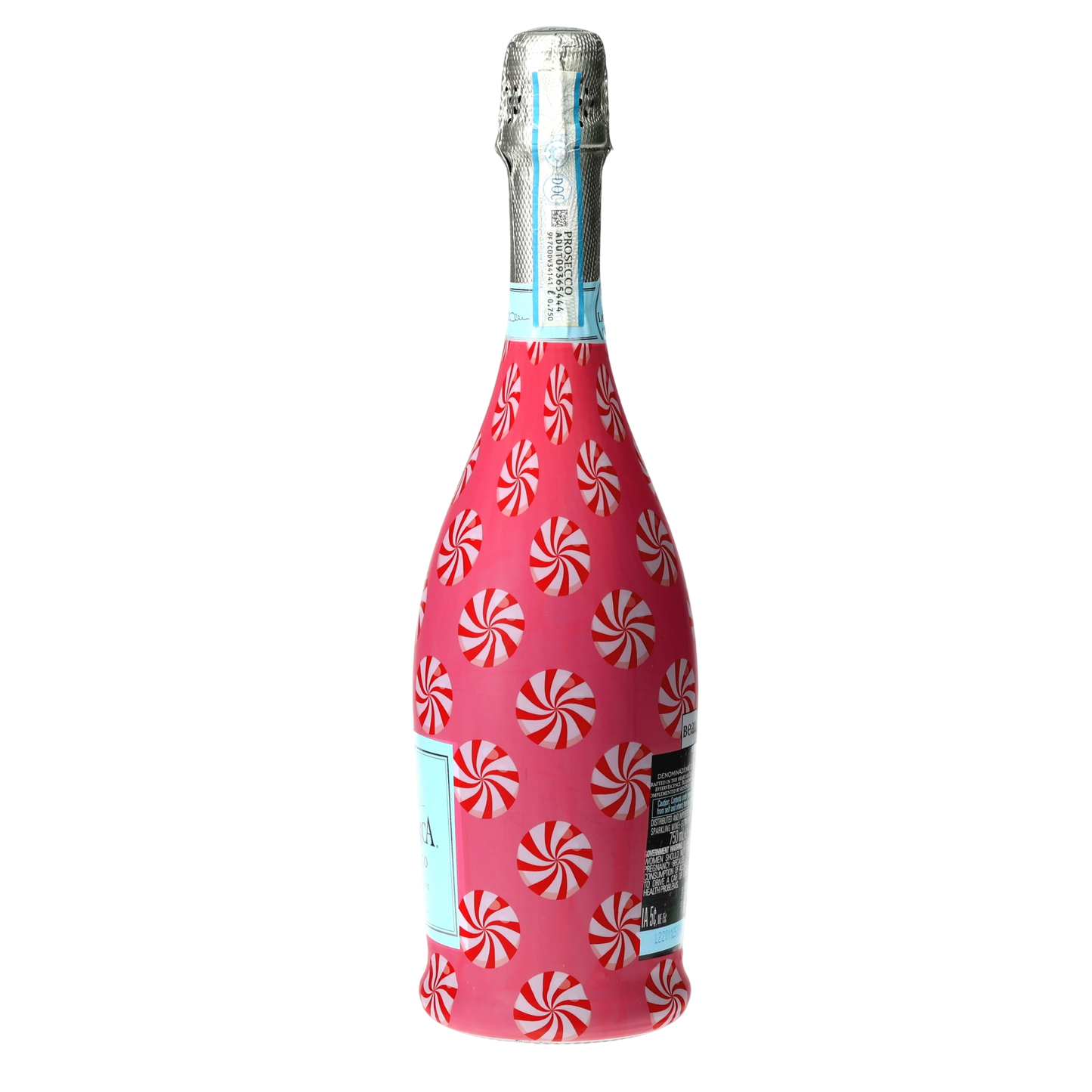 Peppermint Parade Prosecco Bottle Wrap