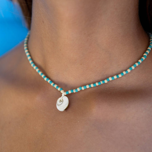 Tulamben Beaded Choker Necklace, by Pineapple Island