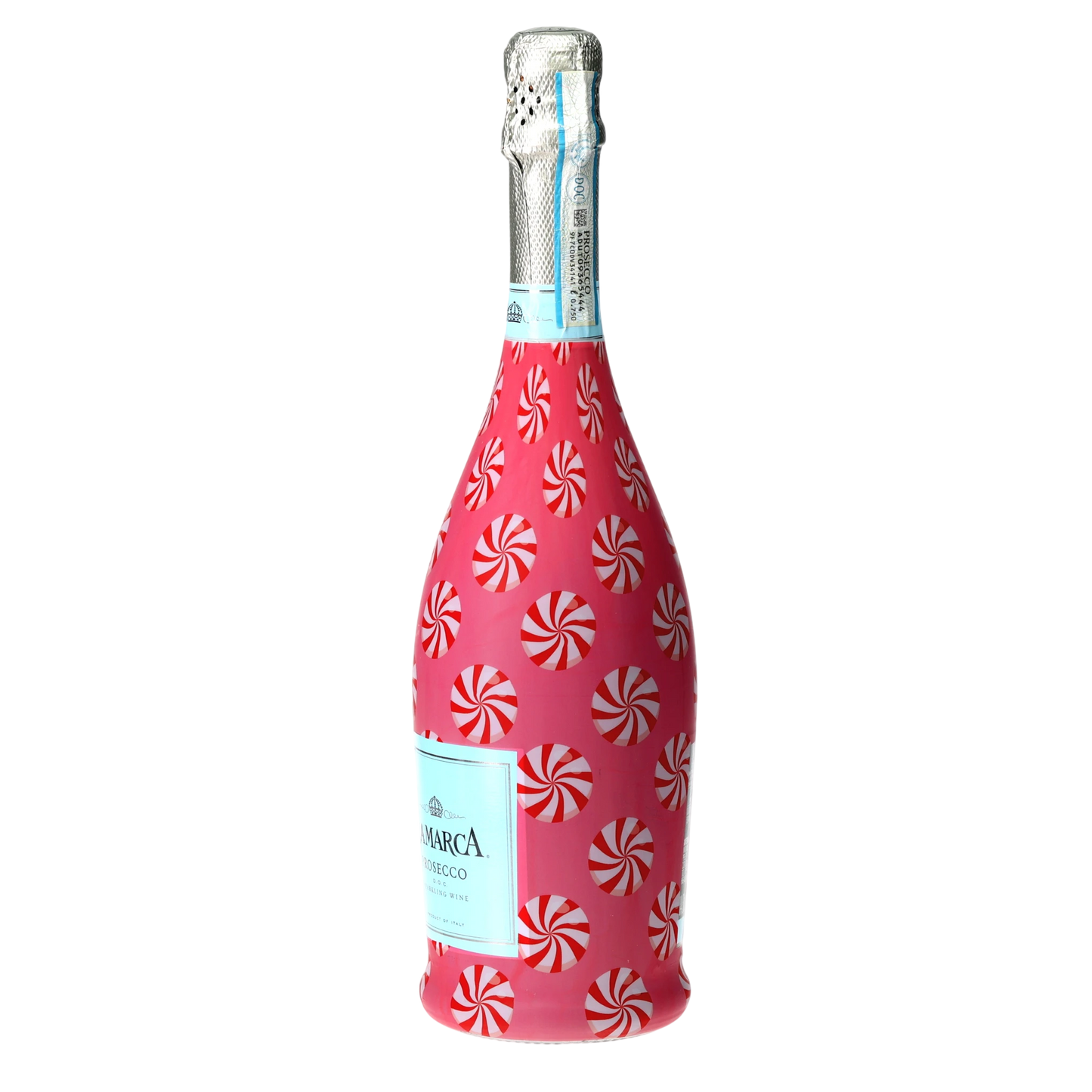 Peppermint Parade Prosecco Bottle Wrap