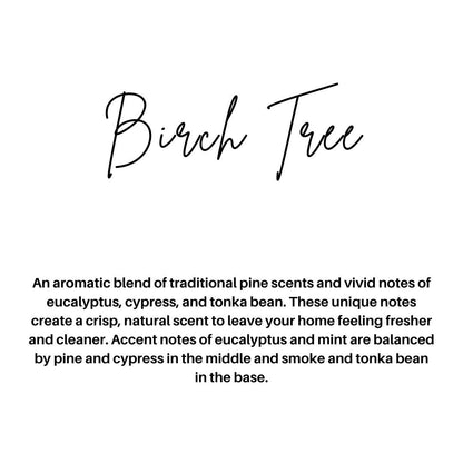 BIRCH TREE | HOLIDAY CANDLE | 100% SOY WAX | 8 OZ