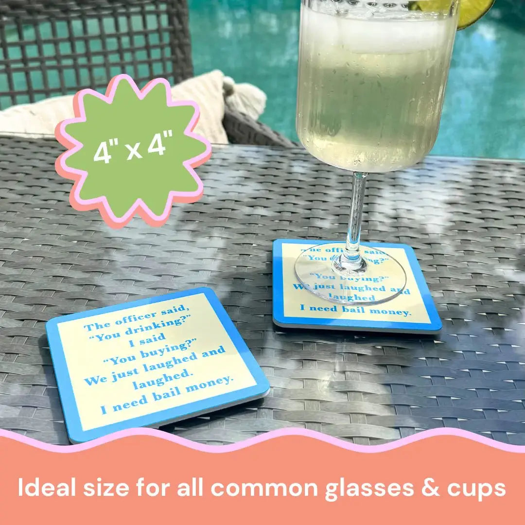 COASTER Still On | Funny Party Gift | Home Bar Decor