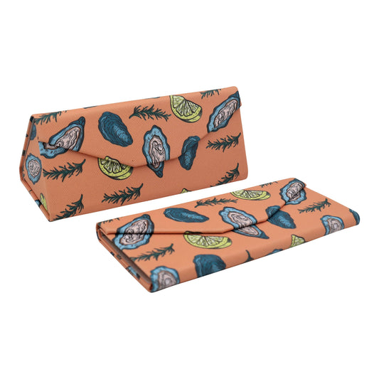 Oyster Glasses Case – Seafood / Summer – Vegan Leather