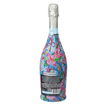 Preppy Happy Birthday Brushed Presents Prosecco Bottle Wrap