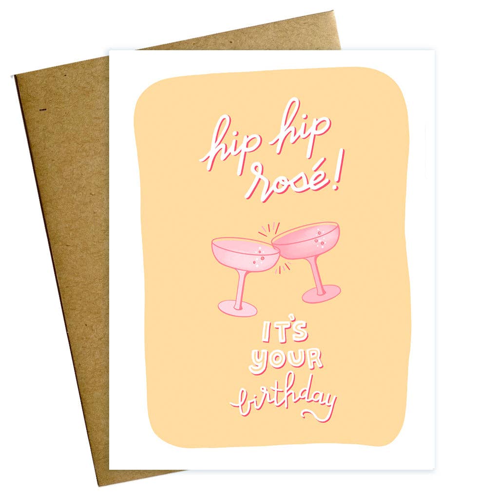 Hip Hip Rose Birthday Card
