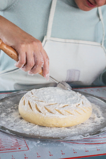 9"  bread Scoring lame for dough slashing with with 5 blades