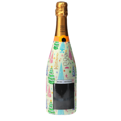 Timeless Christmas Trees Champagne Bottle Wrap