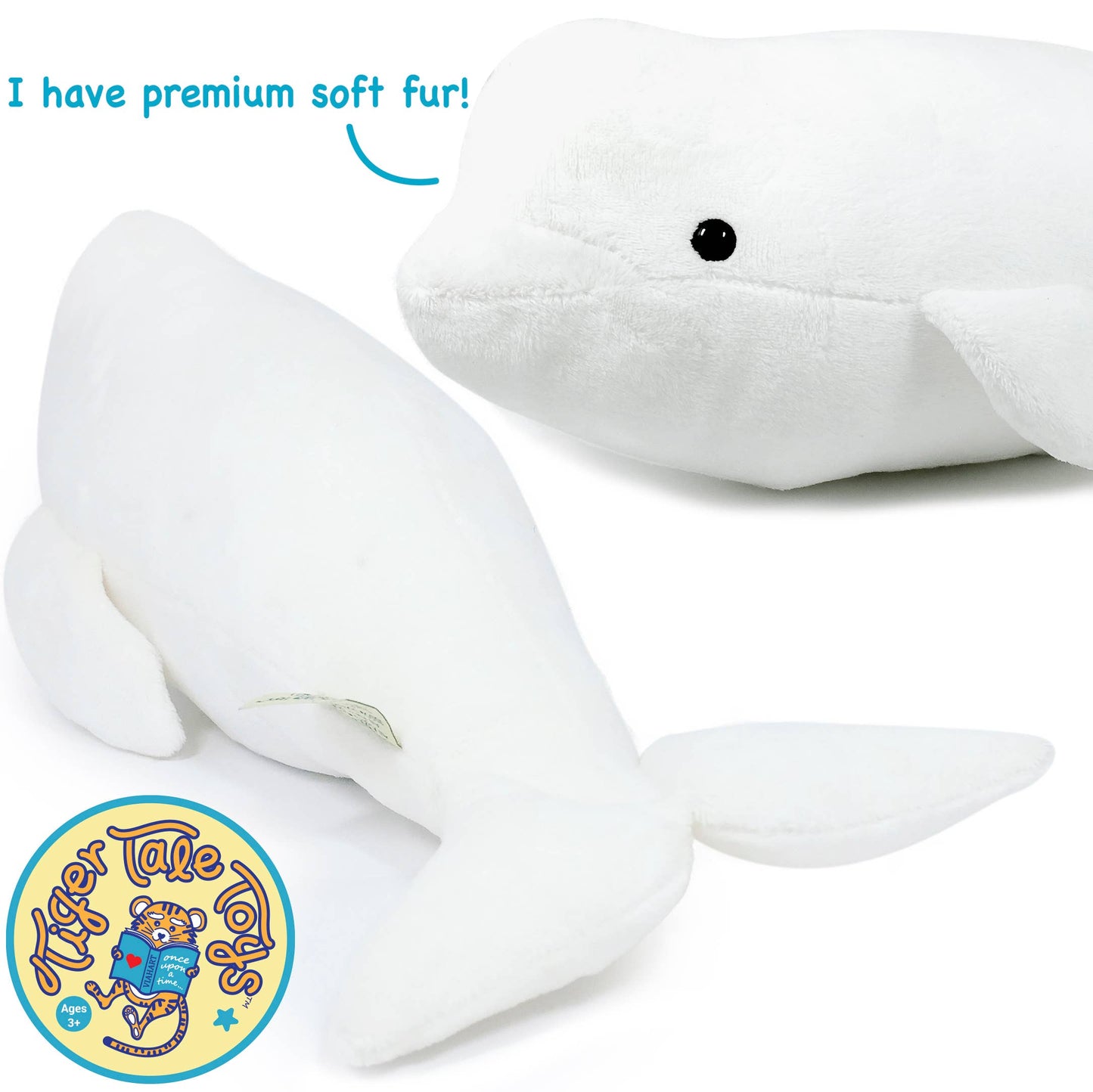 Billiam The Beluga | 15 Inch Stuffed Animal