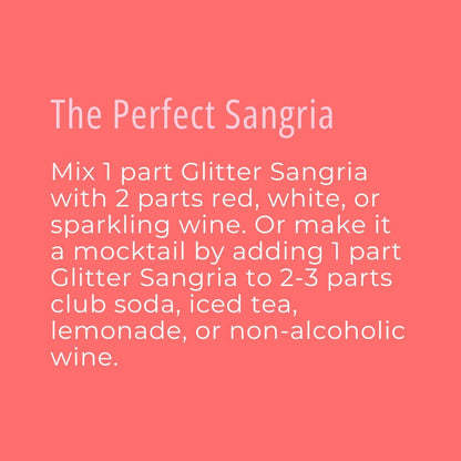 Glitter Sangria Cocktail Mix/Syrup, 16 fl oz