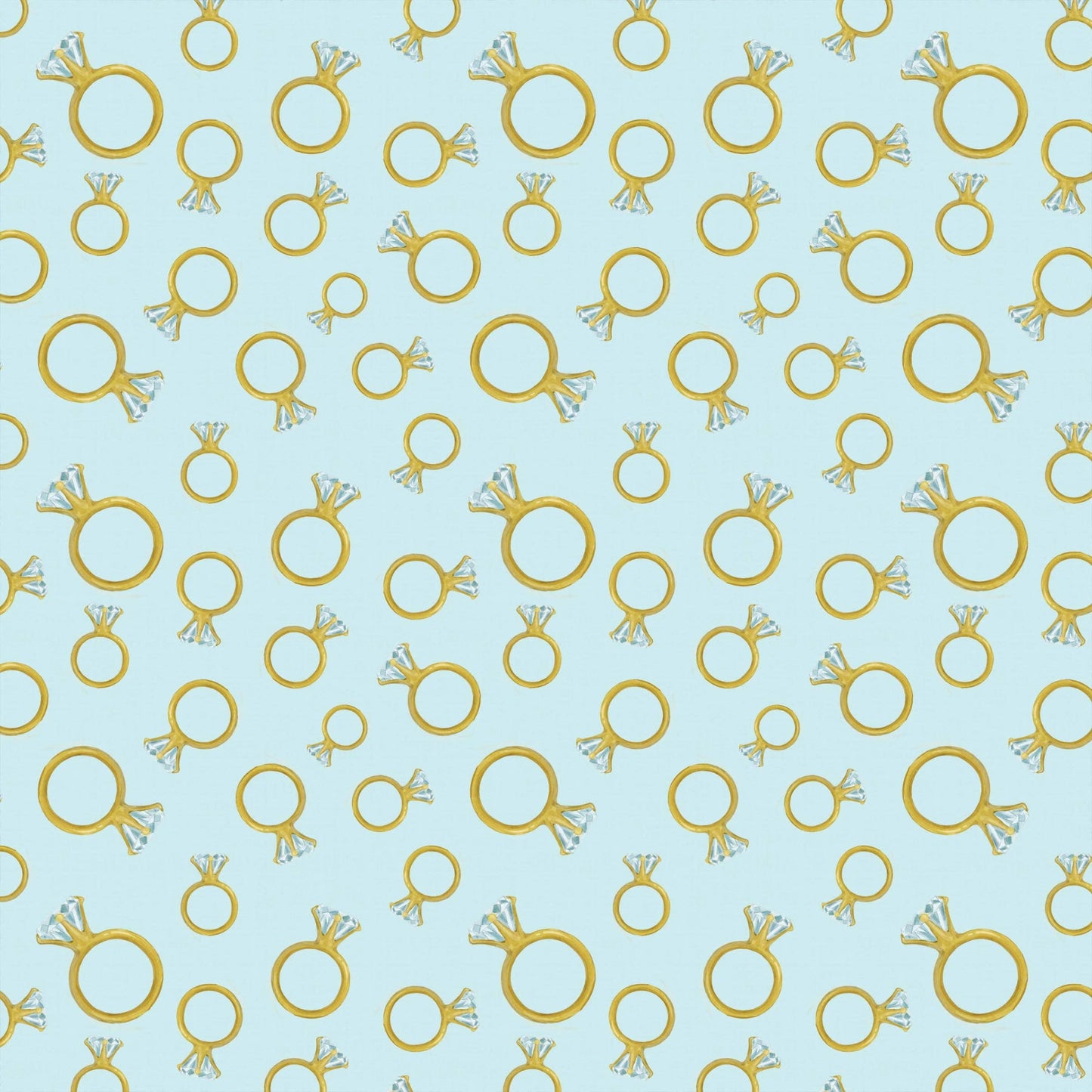 Blue Engagement Ring Prosecco Bottle Wrap