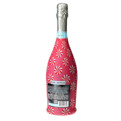 Peppermint Parade Prosecco Bottle Wrap
