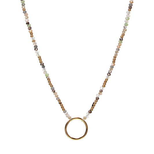 Kole Designs Brass Circle Necklace