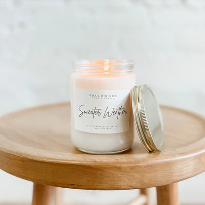 SWEATER WEATHER |FALL & HOLIDAY CANDLE |100% SOY WAX |13 OZ