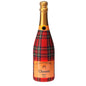 Red & Green Christmas Tartan Champagne Bottle Wrap