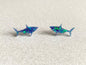 Cute Beachy Shark Stud Earrings - Multiple Color Options