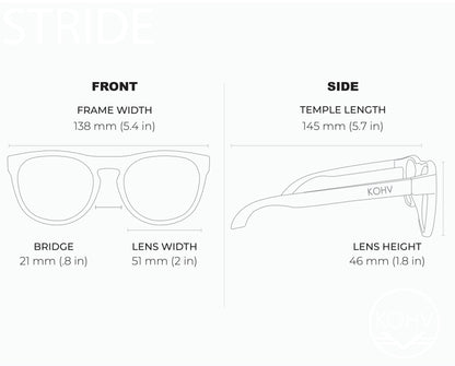 STRIDE SKY MIRROR Polarized Active Soft Round Sunglasses