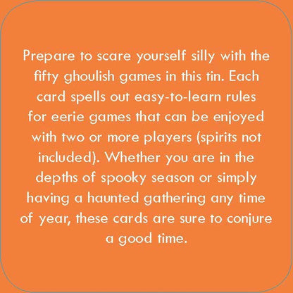 After Dinner Amusements: Ghoulish Games