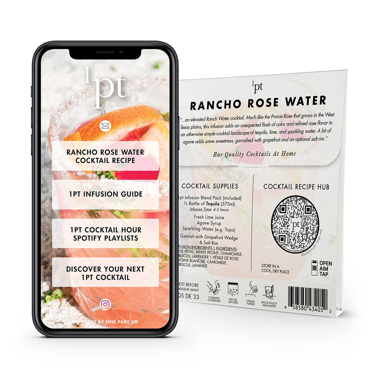 1pt Rancho Rose Water Cocktail Pack