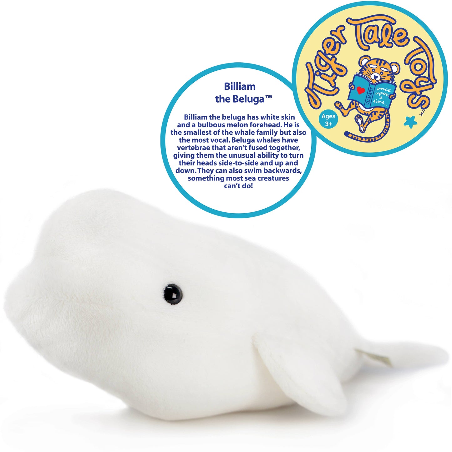 Billiam The Beluga | 15 Inch Stuffed Animal