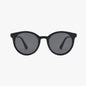 HERON MIDNIGHT BLACK Polarized Round Fashion Sunglasses