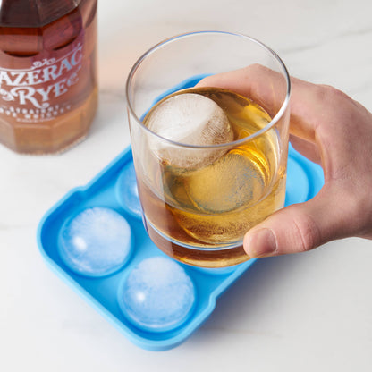 Silicone 2" Ice Cube Spheres Mold / Tray | Ideal for an Old Fashioned