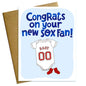 Congrats on Your New  Boston Red Sox Fan Baby Card